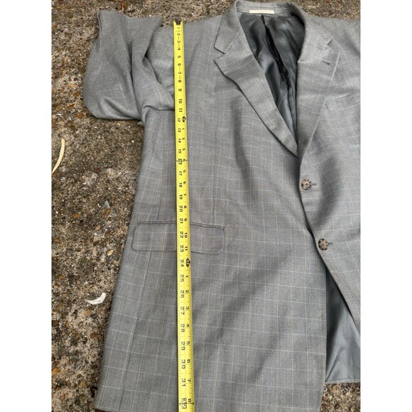 Burberry Sports Coat Men's Jacket Size 54R Plaid Two Button Blazer - Picture 8 of 9